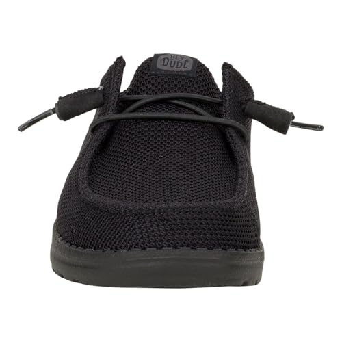 HEYDUDE Women's Wendy Slip Stretch Sox Slip On Mule, Black, Size 12 - image 5