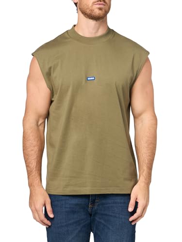 HUGO Men's Small Logo Block Muscle Tank