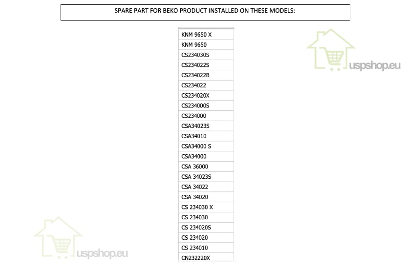 Guarnizione Originale Beko Per Frigorifero - Grigio Chiaro - Modelli TLDA625S, TFF654APW, TZDA627FS - Foto 2