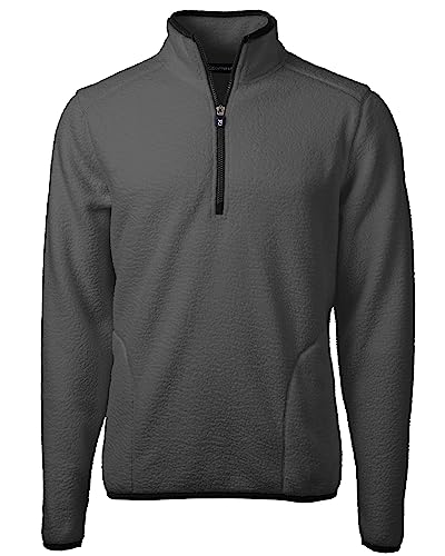 Cutter & Buck Cascade Eco Sherpa Fleece Mens Quarter Zip Jacket