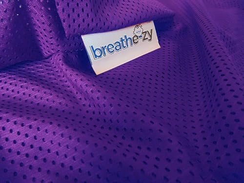 Replacement/Spare mesh Pillow Case for the Breathe-zy Anti Suffocation Epilepsy Pillow. White, Red, Pink or Blue (Standard Size) (Purple)
