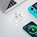 USB Type C Plug Fast Charge UK,25W USBC Charger Plug Adaptor Compatible with iPhone 17 Pro Max Air 16e 16 Plus 16 Pro Max 15 14 13 12 11 SE/iPad/Watch,New Type C Port Wall Plug USB-C Charging Head