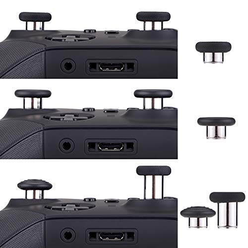 Image of eXtremeRate 6 in 1 Metal Replacement Thumbsticks Grip, Swap Magnetic Joysticks for Xbox One Elite Series 2 & Xbox Elite 2 Core Controller (Model 1797) - Black