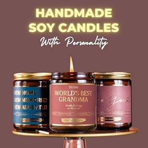 Worlds Best Grandma Candle Natural Soy Candle for The Best Grandparent Ever Christmas Gift for Grandmas Grandmother Present Ideas Gifts Idea from Grandson or Granddaughter for Grandparents