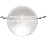 bergkristall kugelkette Chakrazuordnung: 7. Chakra Bergkristall Kugel Ø ca. 20 mm Anhänger mit Bohrung 2,5 mm schöne klare Qualität.(3664)
