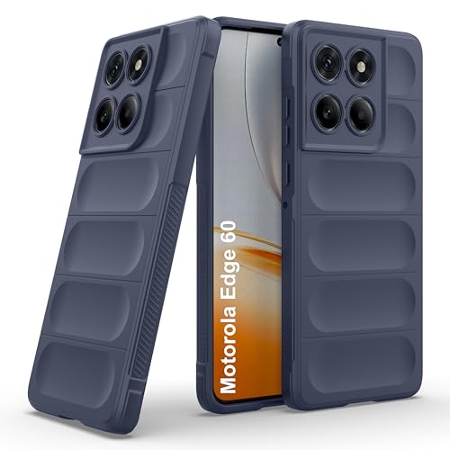 Image of Zapcase Back Case Cover for Motorola Edge 60 | Compatible for Motorola Edge 60 Back Cover | Liquid Silicon Magic Case with Camera Protection | Sapphire