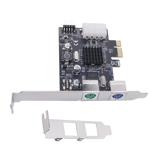 Tarjeta PCIe a PS2 doble con chipset nativo para conectar teclados y ratones antiguos