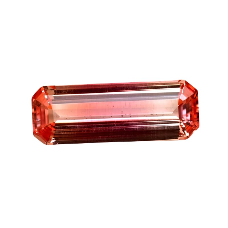 Saphir Padparadscha coupe émeraude pour remplacer une gemme et réussir vos bijoux