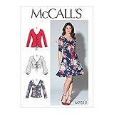 McCall Pattern Company McCall's M7812 Women's V-Neck Dress and Pullover Top Sewing Patterns, Sizes...