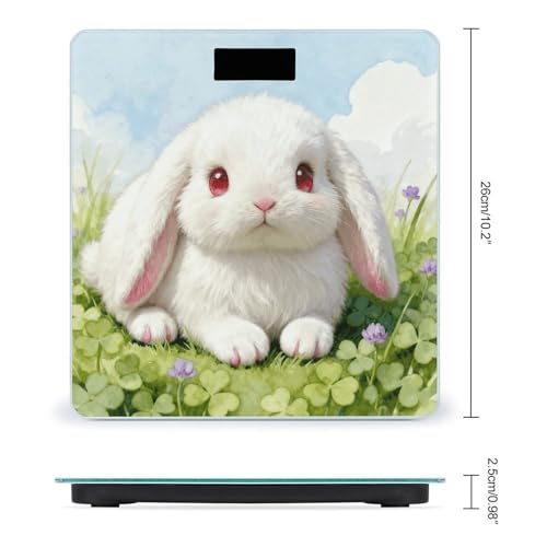Báscula digital Cute Bunny para peso corporal hasta 180 kg miniatura 2