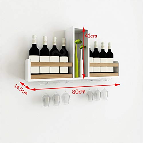 Soporte para botellas de vino para pared color madera miniatura 2