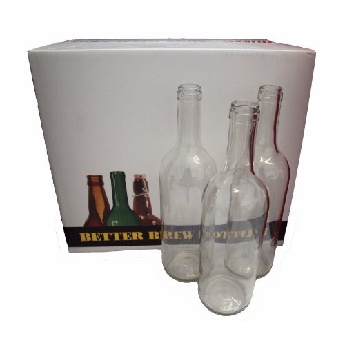 Home Brew & Wine making - Pack Of 15 Clear Wine Bottles