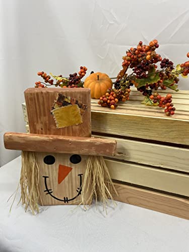 Rustic-Wood-Scarecrow-Thanksgiving-Decor-for-Mantel-Fall-Shelf-Sitter-Harvest-Decor-Autumn-Decor-Primitive-Fall-Gift-for-Friend Rustic Wood Scarecrow Thanksgiving Decor for Mantel Fall Shelf Sitter Harvest Decor Autumn Decor Primitive Fall Gift for Friend