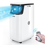 Portable Air Conditioner-14000BTU Portable AC Unit 550 Sqft AC Window Unit, Dehumidifier, with Remote Control Timer Wheels Auto Defrost, for Home Big Room Bedroom Living Rooms