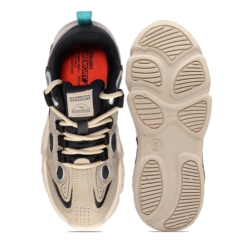 Image of ASIAN Kids VISION-01 Stylish Casual Chunky Sneakers with Laces for Boys, Trendy and Comfortable Shoes Perfect, Walking, and Outdoor Play, Lightweight and Durable Design Suitable for Kids
