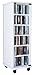 Produktbild VCM CD DVD Regal Turm Tower Vitrine Schrank Möbel mit Rollen Drehbar Farbwahl 98 x 31 x 35 cm "Valenza"