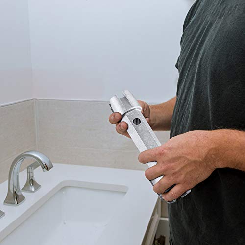 Tub Drain Wrench Tub Dual Ended Drain Wrench Drain Remover Tool Zinc Alloy Wrench for Bathroom and Bathhouse