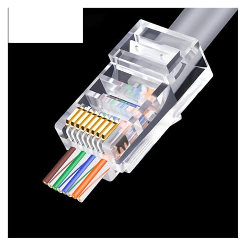 Prise Pass Through RJ45 8P8C transparente pour un sertissage Ethernet sans erreur