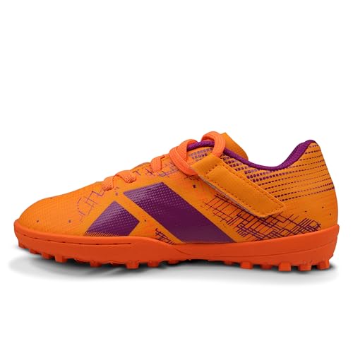 Image of Nivia Rabona 2.0 Turf Football Shoes for Kids (Orange)