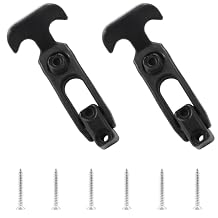 4.3"*1.8" Rubber Latches Flexible T Handle Draw Latch, 2PCS Rubber Draw Latch, Rubber Latch T Handle for Tool Box, Cooler, Golf Cart or Engineering Machine Hood Black