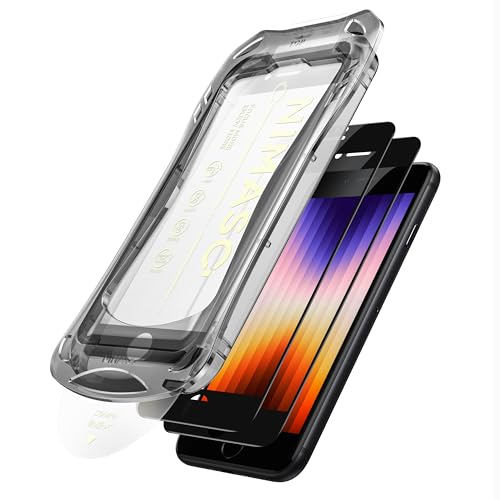 Amazon | NIMASO ガラスフィルム iPhone SE3/SE2/8/7/6/6s用 全面 保護