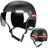 ILM Smart Adult Bike Helmet Front Side Rear LED Light Automatic G-Sensor Turn Signal & Brake Warning Road Cycling Model MB101L