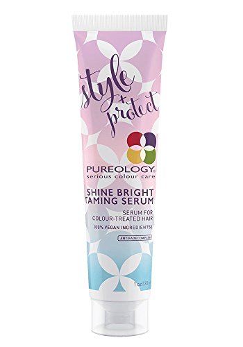 Pureology Style + Protect Shine Bright Weightless Hair Taming Serum , Fights Frizz , 1.0 oz