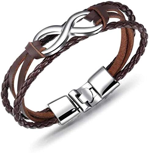 MYKI Stylish Leather Infinity Bracelet (B09BC9ZJJS) Amazon Price History, Amazon Price Tracker