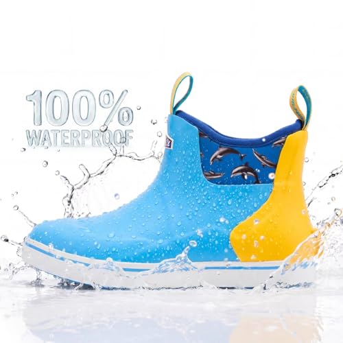 Image of SUREWAY Women's Deck Boots Professional Non-Slip Fishing & Ankle Deck Boot Waterproof Rain Boots