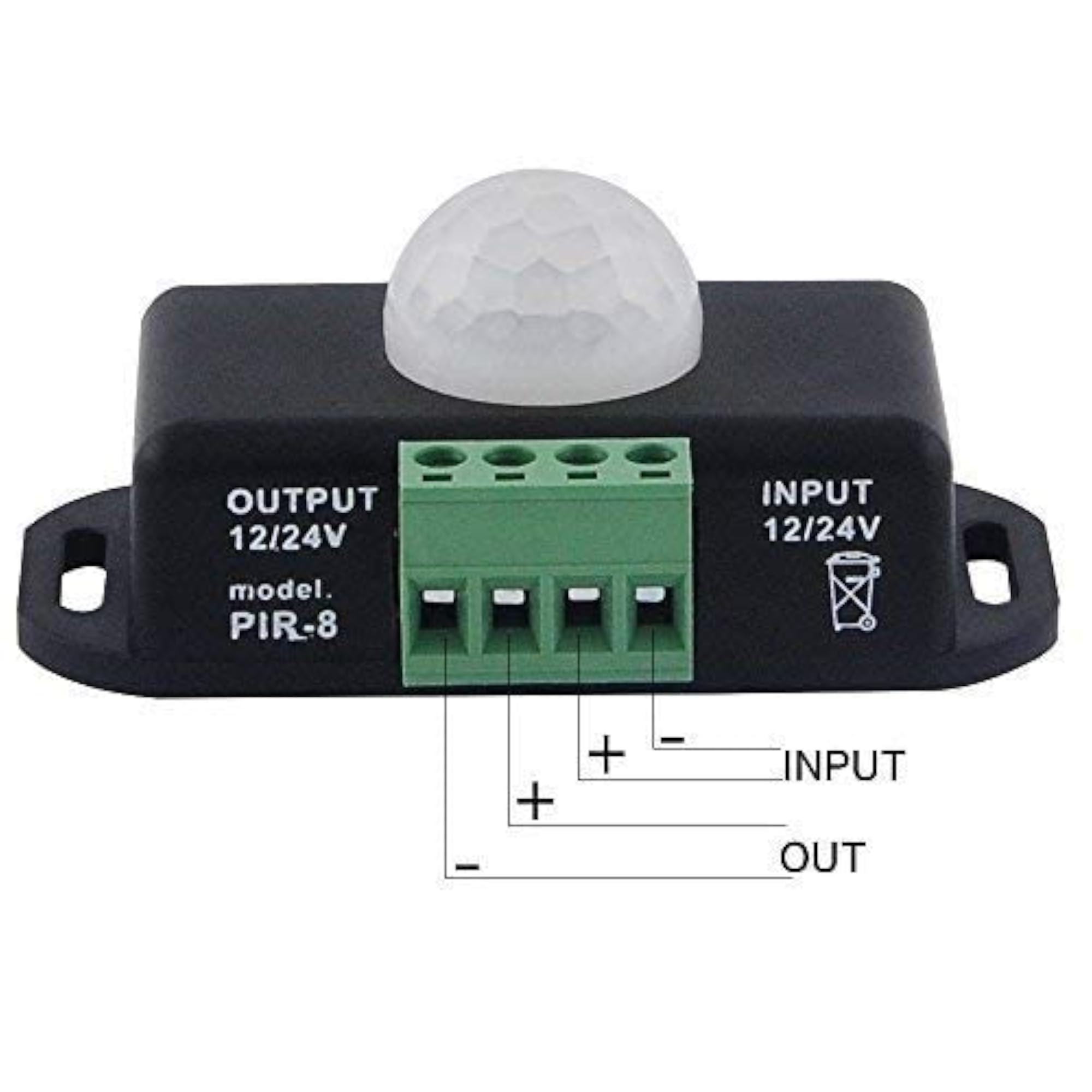 12V 24V PIR Sensor LED Dimmer Switch Motion Timer Function