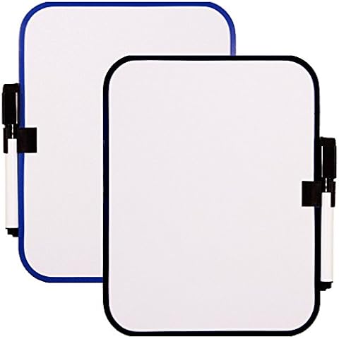 White Board Set with Magnet Strips -- 6-1/2" x 8-1/4" (2 Pack) Cover