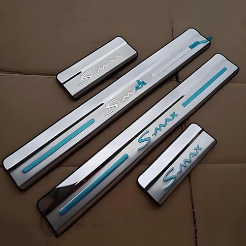 KLHYWEN 4 Stück Auto Einstiegsleisten Schutzfolie für Fo-rd S-MAX II 2019-2023 Türschwelle Lackschutz, Edelstahl Aufkleber Kantenschutz Styling Tuning Zubehör,Silver KLHYWEN 4 Stück Auto Einstiegsleisten Schutzfolie für Fo-rd S-MAX II 2019-2023 Türschwelle Lackschutz, Edelstahl Aufkleber Kantenschutz Styling Tuning Zubehör,Silver