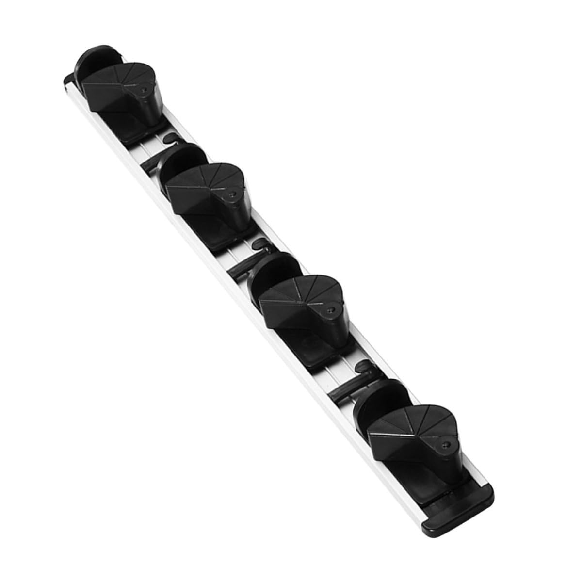 Hohopeti Punch loser Wandmontierter Mopphalter mit Clips Hitze Verschleißfest Besen Werkzeughalter für Küche Bad Garage Vielseitiger Organizer zur Platzsparenden Aufbewahrung