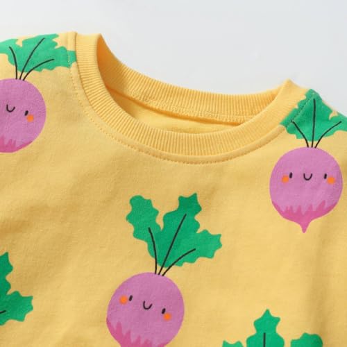 Image of HILEELANG Toddler Girl Fall Outfits Clothing Pants Set Sweatshirt Cotton Strench Leggings Playwear Sets 2pc