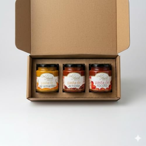 Set Pastas Del Huerto ají amarillo, achiote y rocoto - Pack de 3