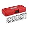 17-Piece 3/8" Drive Universal Swivel Socket Set - SAE & Metric, 6-Point Chrome, CR-V, 1-Year Warranty