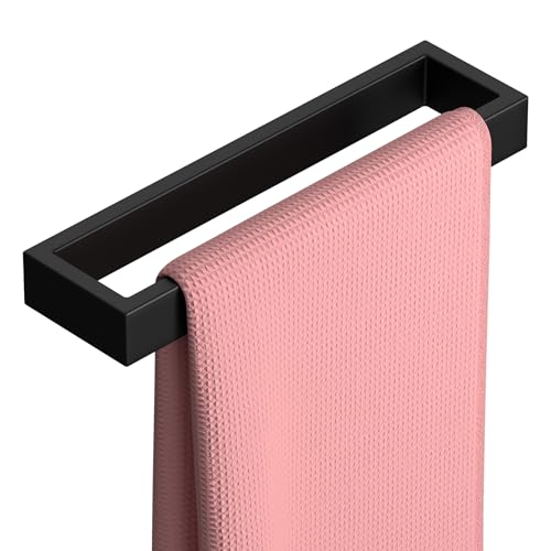 KES Hand Towel Holder Black Towel Ring 10 Inch Towel