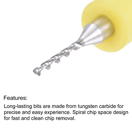 Uxcell Micro Pcb Drill Bit Set, 1/8" Shank 1.2Mm Solid Tungsten Carbide Cnc Engraving Print Circuit Board Drill Bits Rotary Tool 10Pcs #TOP2