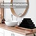 HOMEXCEL Black Washcloths 12 Pack, Highly Absorbent and Soft Microfiber Face Towel, Makeup Remover Towels, Multi-Purpose Wash Cloths for Bathroom, Hotel, Spa, Gym, and Kitchen, 12x12 Inch