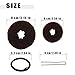 10 Pcs Hair Bun Maker - Donut Bun Maker for Hair(5 medium and 5 small),Ballet Bun for Women and Kids with Elastic Hair Ties, Hair Pins(Brown)
