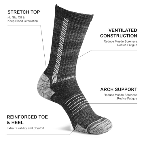 Sports Socks for Running - Performance Cushioned, Breathable Tube Socks for Men and Women4