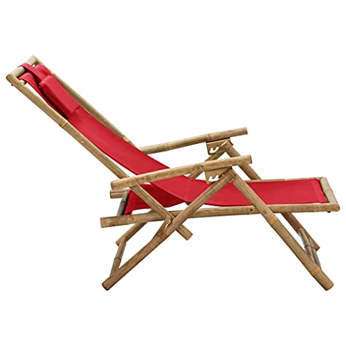 Chaise longue pliable avec dossier réglable multiposition