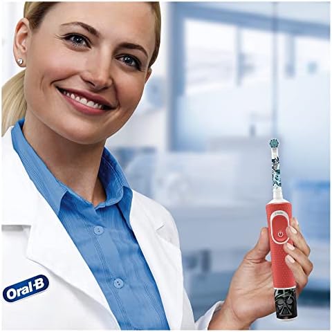 Oral-B Kids Szczoteczka Elektryczna dla Dzieci, z Motywem z Filmu Gwiezdne Wojny, od 3 Lat, Czerwona