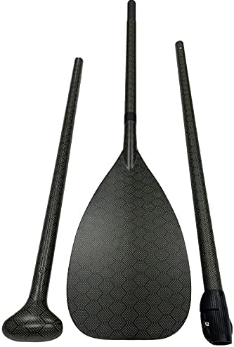 5T Carbon Fiber SUP Paddle - 3 Piece Adjustable Stand Up Paddle Board Paddles - Durable & Ultra Lightweight Travel Paddleboard Oar - Premium Carbon Fiber Shaft