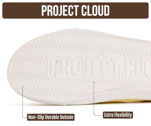 Image of Project Cloud Canvas Sneakers for Women - Memory Foam Slip On Shoes Women Footwear - Lightweight and Non Slip Fashion Sneakers (Seasalt)