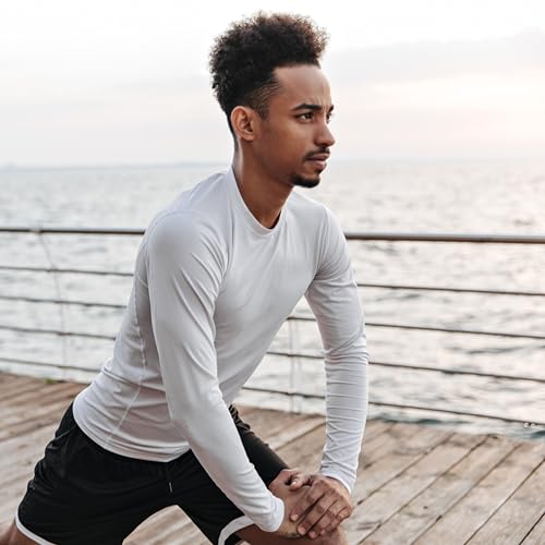 3 Pack Men Long Sleeve Shirts Moisture Wicking UPF Sun Protection Tee Quick Dry Workout T-Shirts Casual Running Shirt4