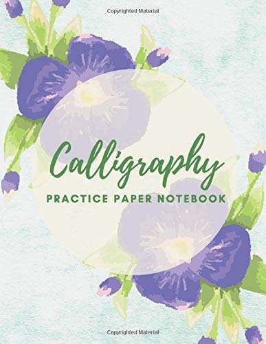 Calligraphy Practice Paper Notebook: Blank Hand Lettering Calligraphy Practice Book for Beginners - Large 8.5 x 11 - 100 Pages (Volumn 68)