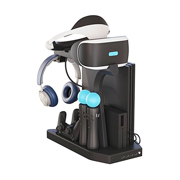 Skywin PS4 Controller Charger Station - Showcase, Cool, Charge, and Display your PSVR Accessories - Compatible with…