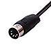 Xhwykzz Din 5 Pin to RCA Cable 5-Pin Din Male Plug to 2-RCA Male Audio Adapter Cable for Electrophonic Bang & Olufsen, Naim, Quad Stereo Systems 5 Feet