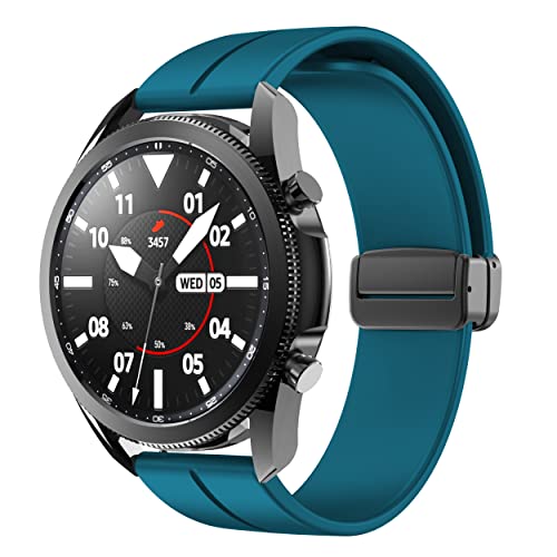 Image of Magnetic Watch Band 16mm 18mm 19mm 20mm 22mm - Quick Release - Skin-Friendly Soft Silicone Sport Watch Band for Men Women, Magnetic Folding Clasp Silicone Strap